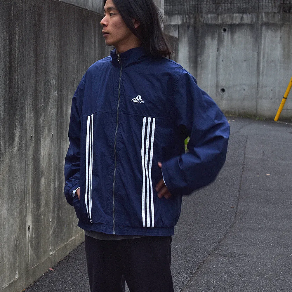 90’s adidas ライナー付き ナイロンジャケット 240305