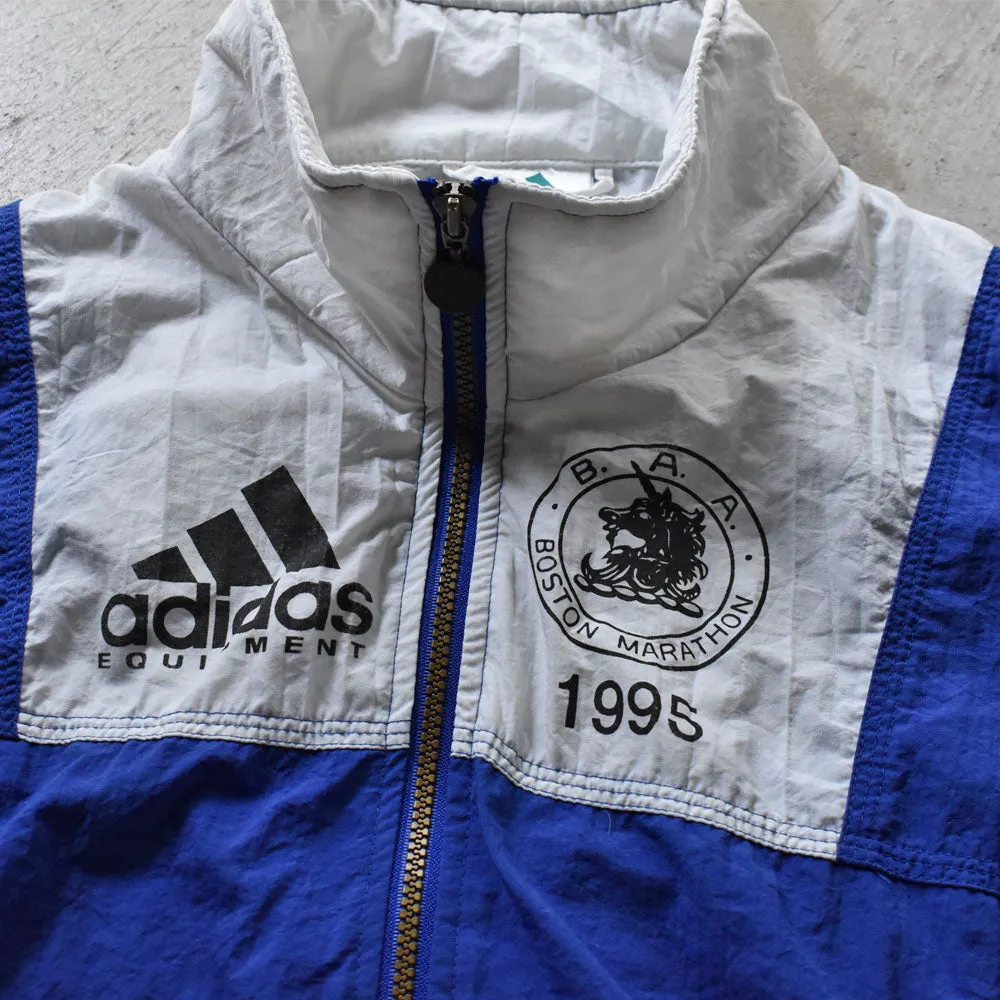 90’s adidas EQUIPMENT “1995 BOSTON MARATHON”ナイロン トラックジャケット 240508