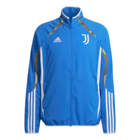 ADIDAS JUVENTUS TEAMGEIST WOVEN JACKET- HIRES BLUE