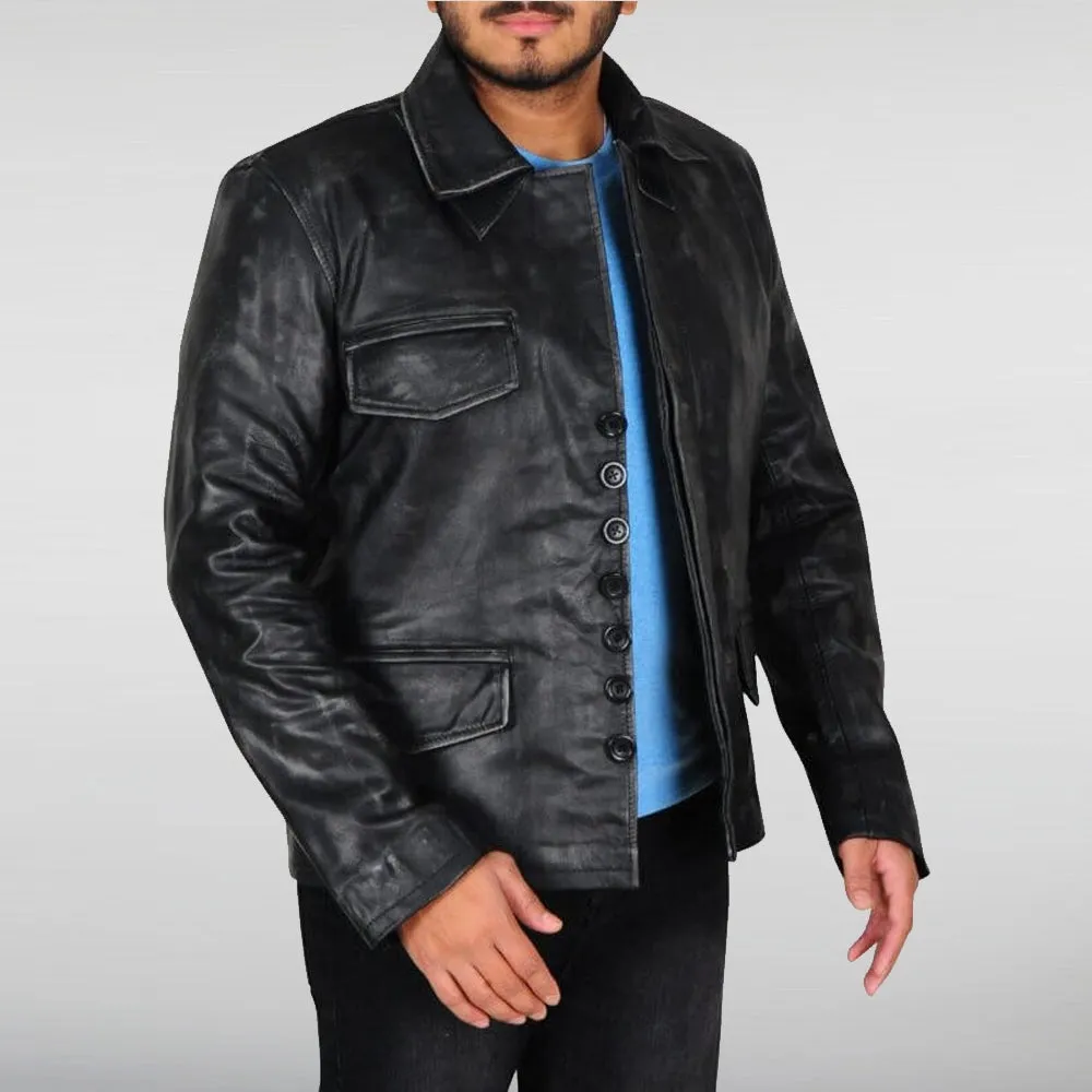 American Gods Shadow Moon Leather Jacket