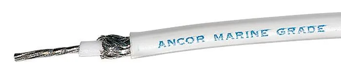 Ancor RG8X 500FT Spool Tinned Copper, White