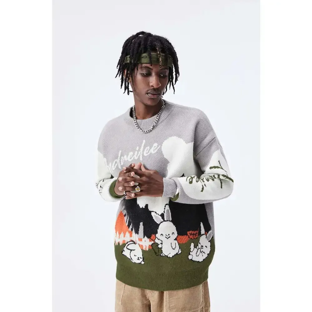 Andreilee Long Sleeve Rabbit Sweater