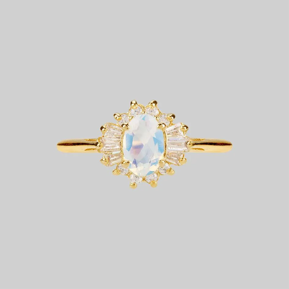 AURELIA. Opal Cluster Gold Ring