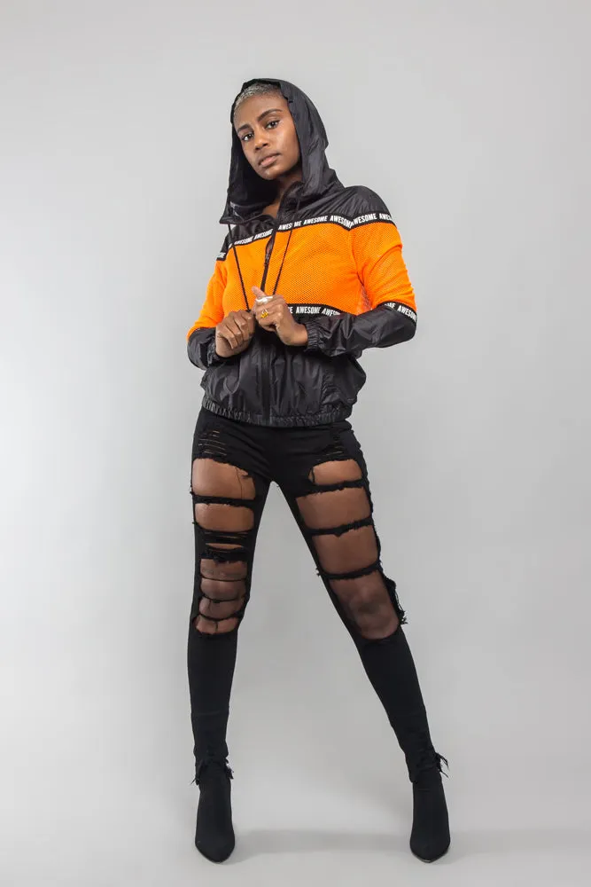 Awesome Fishnet Windbreaker