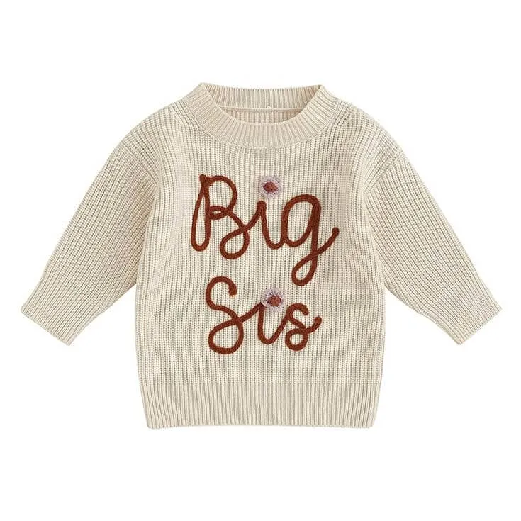 Big Sis Knitted Toddler Sweater