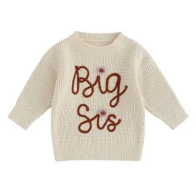 Big Sis Knitted Toddler Sweater