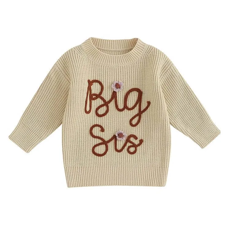 Big Sis Knitted Toddler Sweater