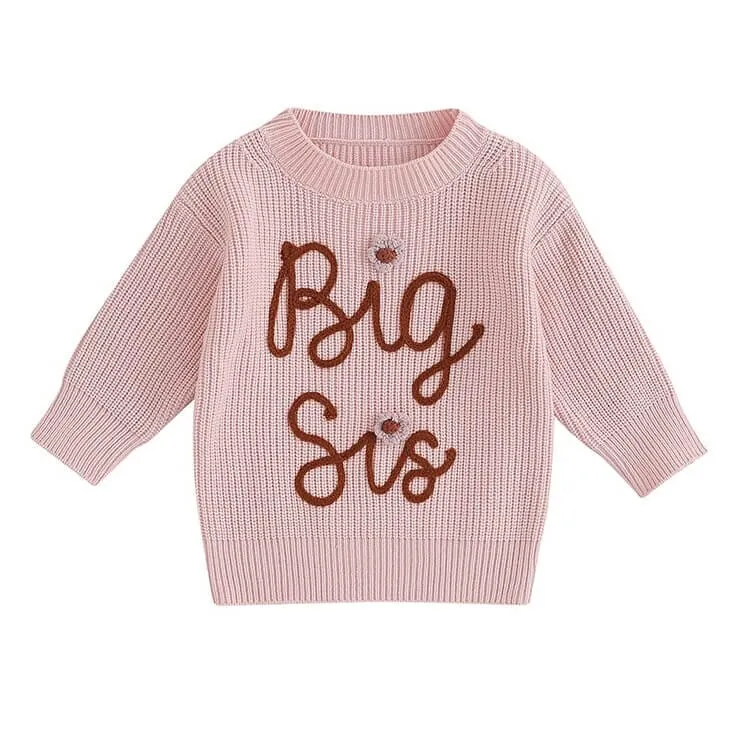 Big Sis Knitted Toddler Sweater