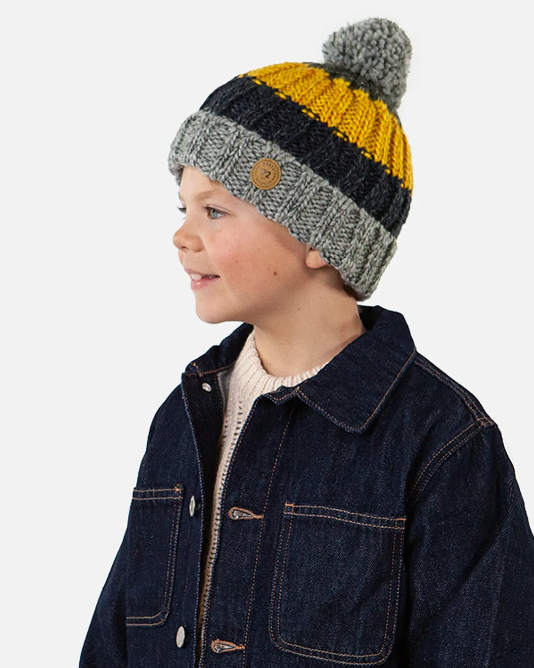 Boys Wilhelm Beanie in Yellow