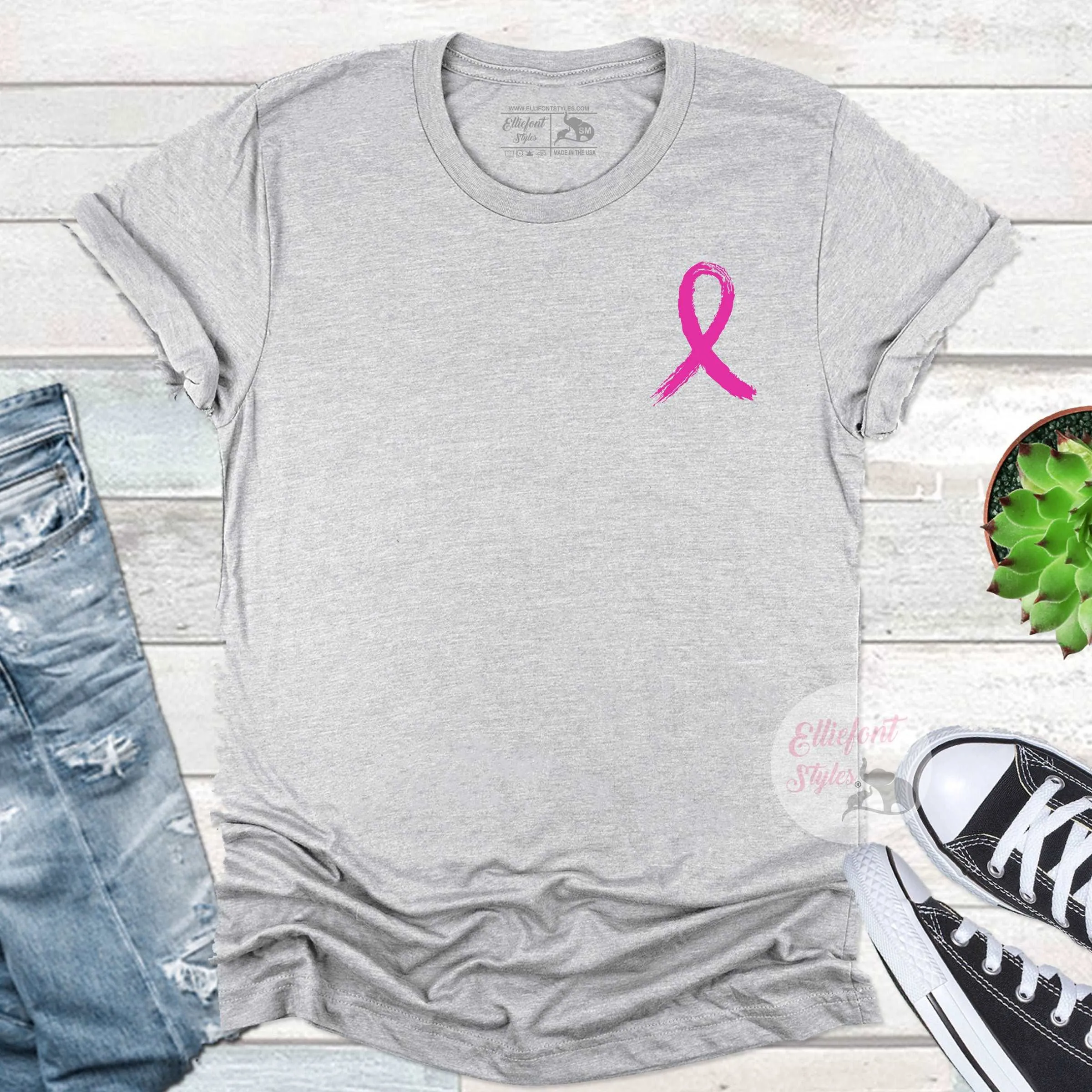 Breast Cancer Awareness Ribbon Shirt