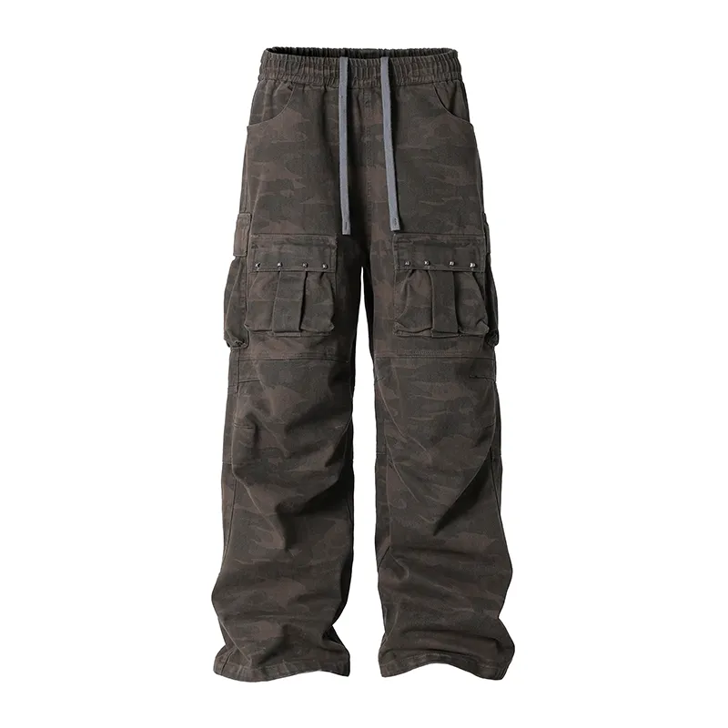 Camouflage Multi Pocket Work Cargo Pants