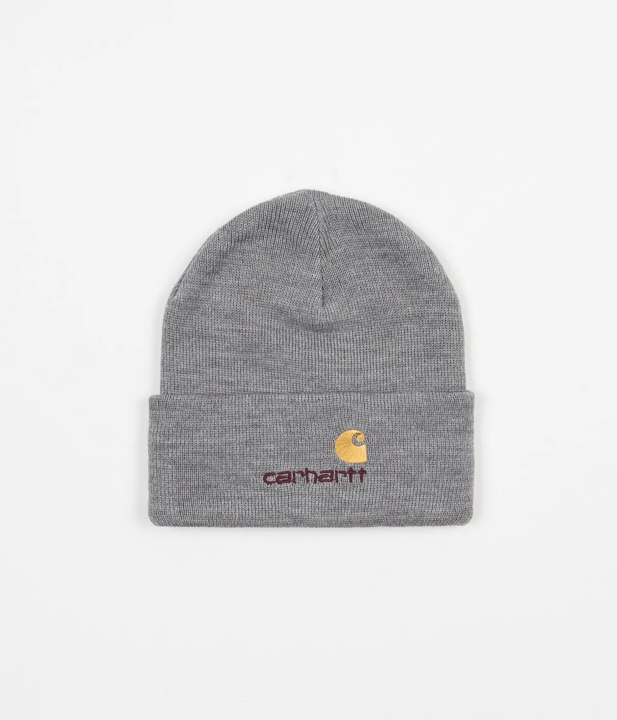 Carhartt American Script Beanie - Grey Heather