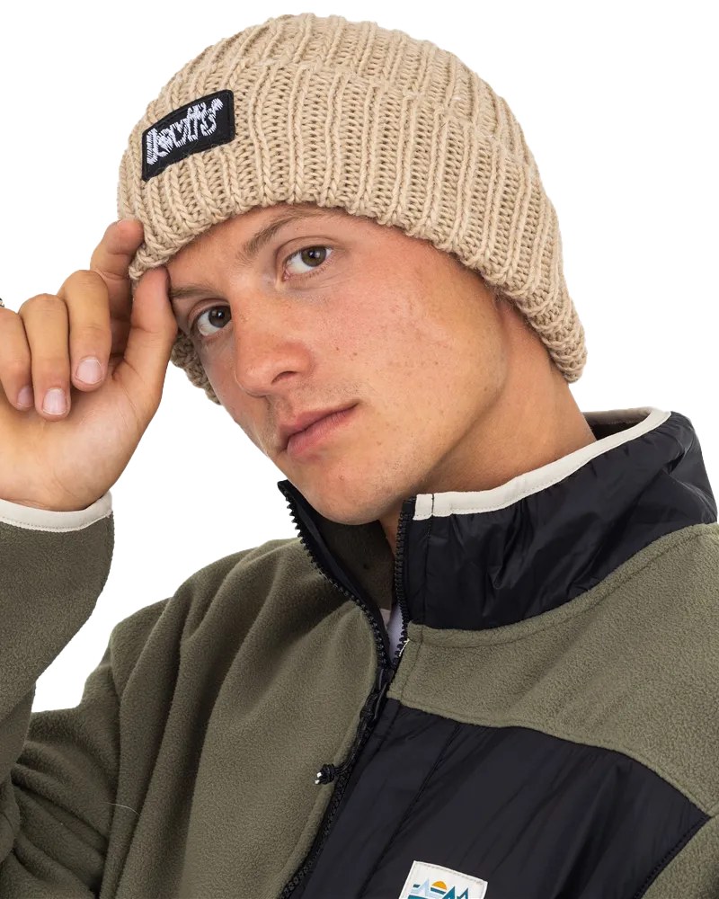 Chunky Beanie in Natural Tan