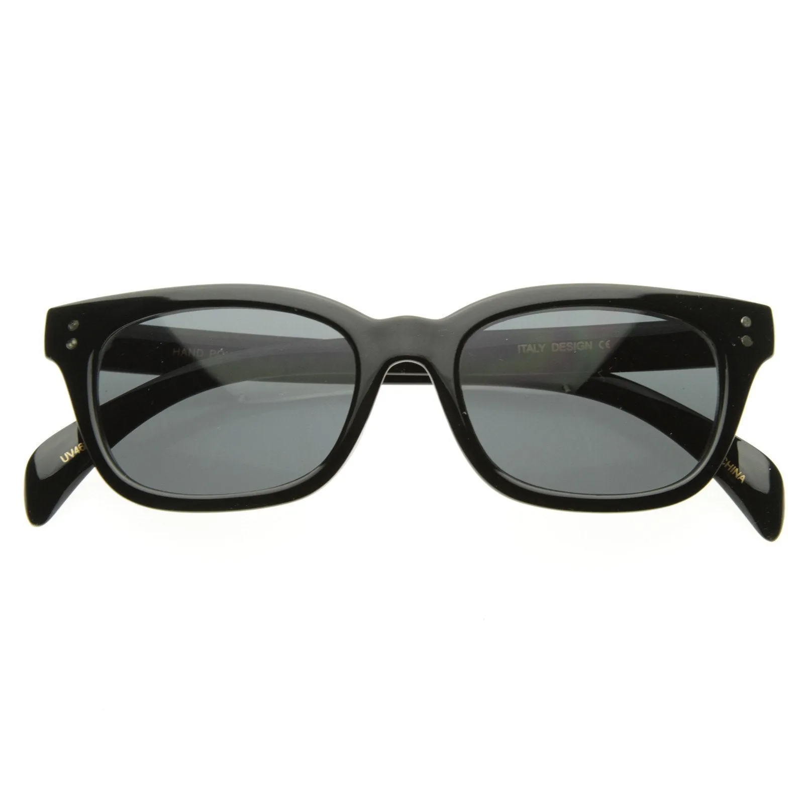 Classic Oval Horned Rim Sunglasses