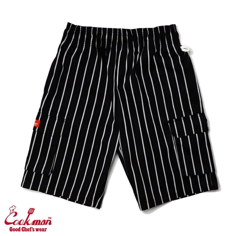 Cookman Chef Short Pants Cargo - Stripe : Black