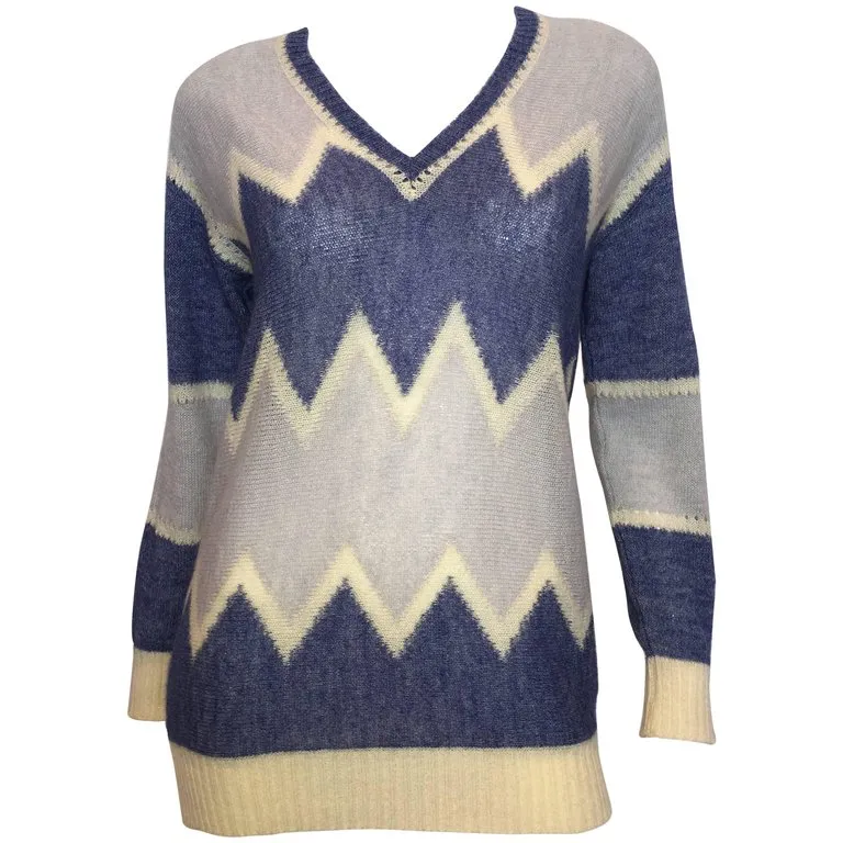 Courrèges Paris 1970's Mohair Sweater