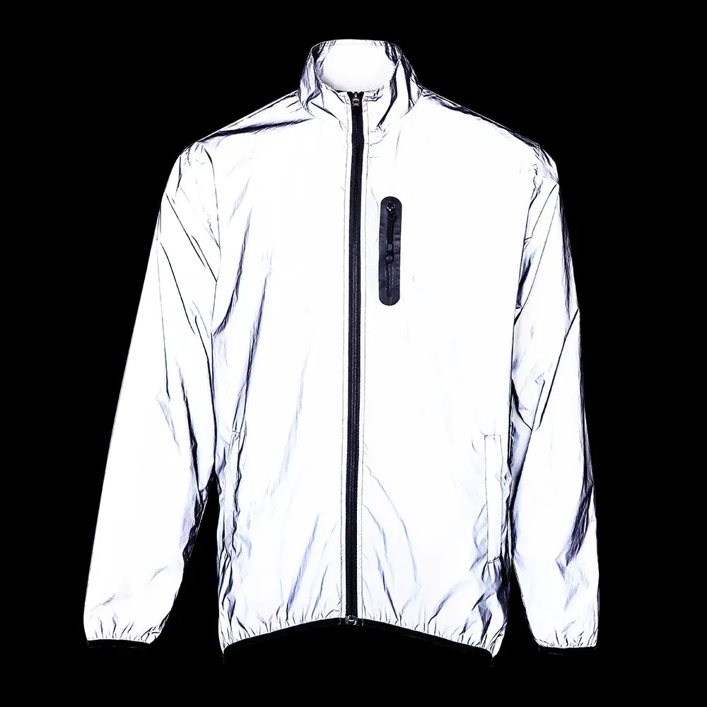 Cycling Jacket Reflective Windbreaker Night Glowing Running Waterproof Rainproof MTB Bicycle Bike Jacket Highly Visible