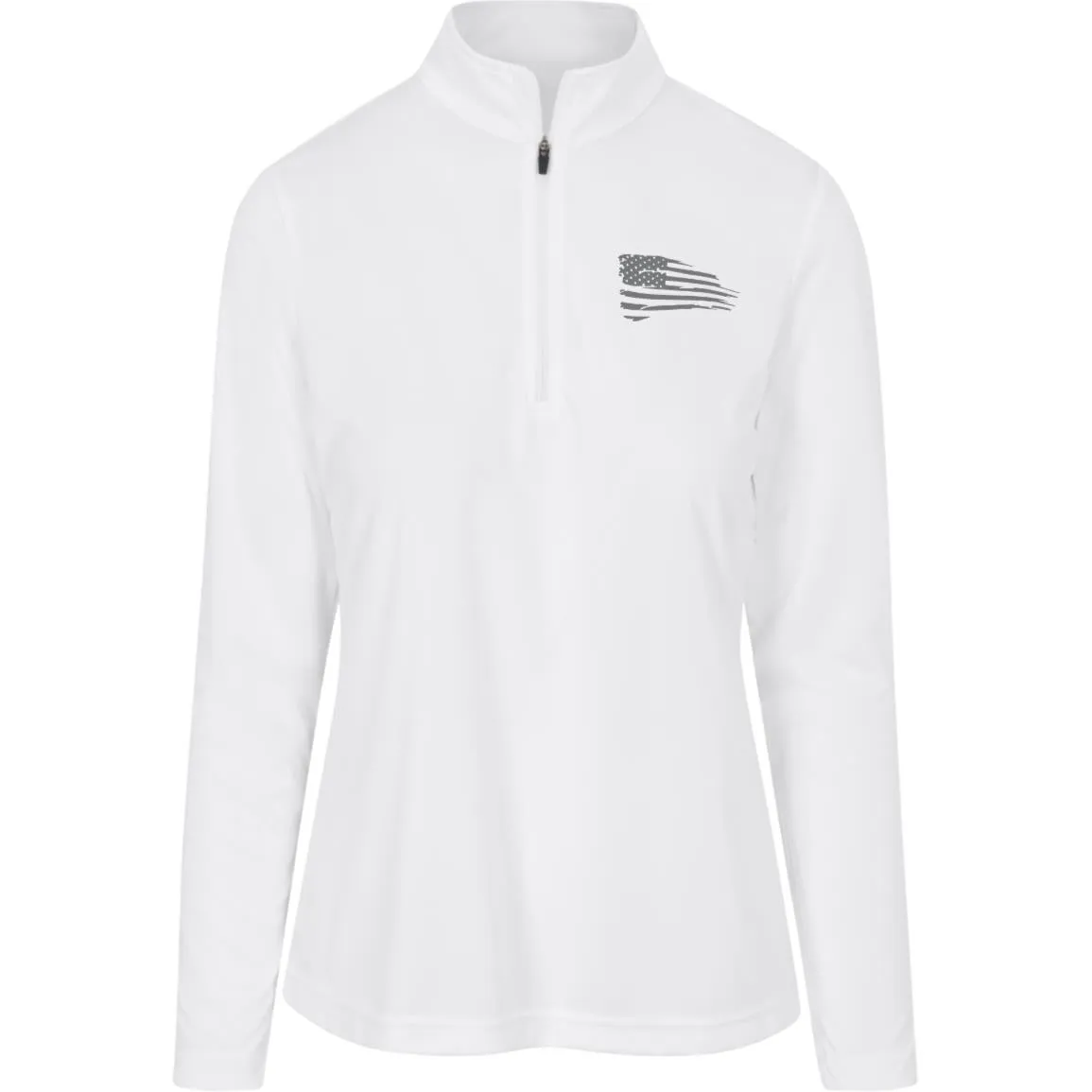 Distressed Flag Womens Zone Quarter Zip