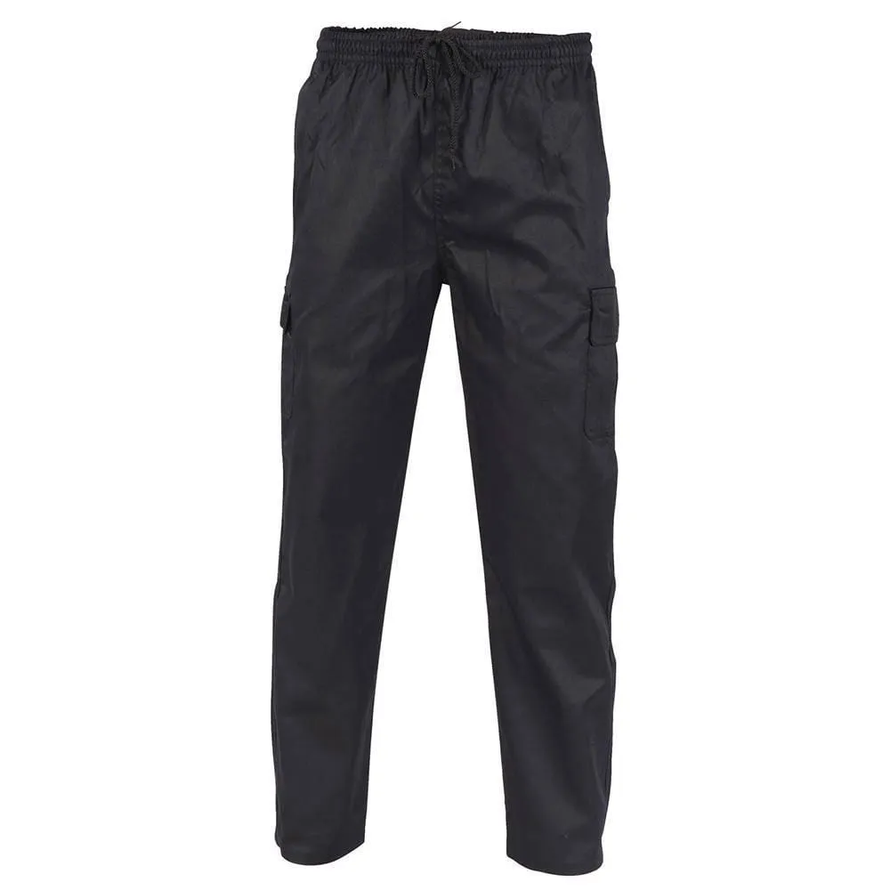 Drawstring Poly Cotton Cargo Pants