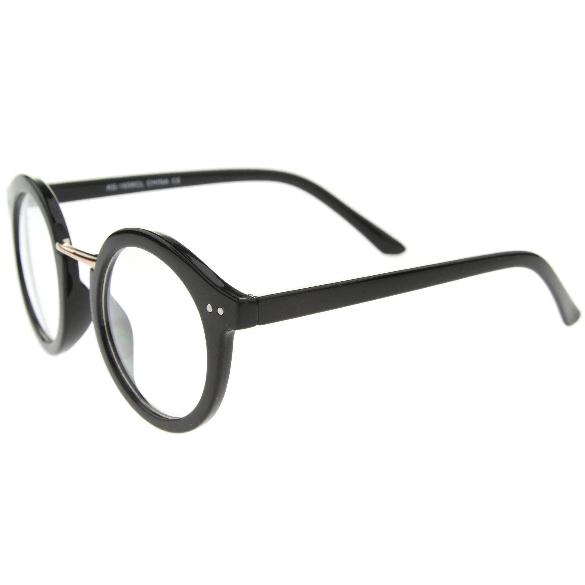 Eclectic Indie Round Clear Lens Retro Glasses