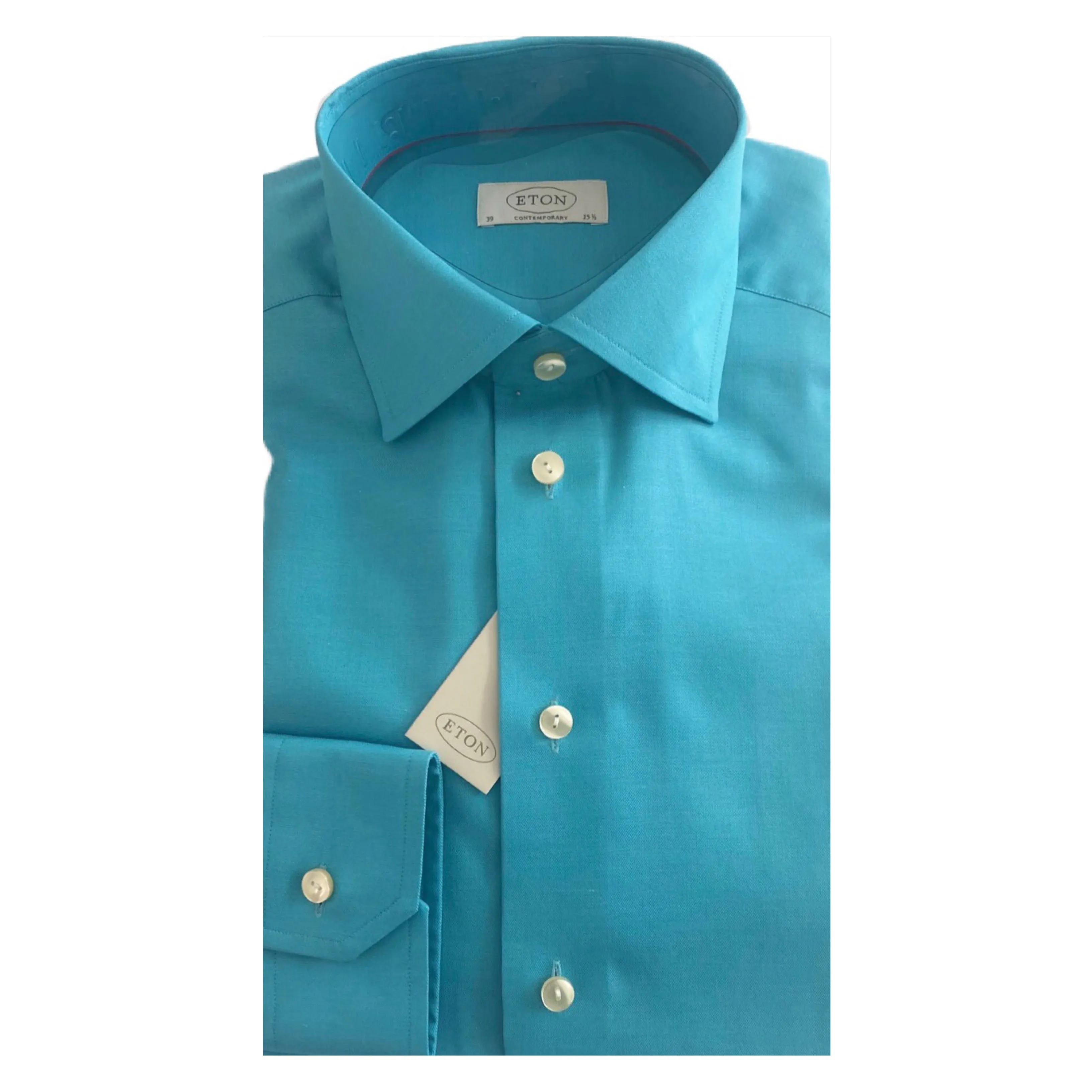 ETON Turqoise Contemporary Fit Shirt