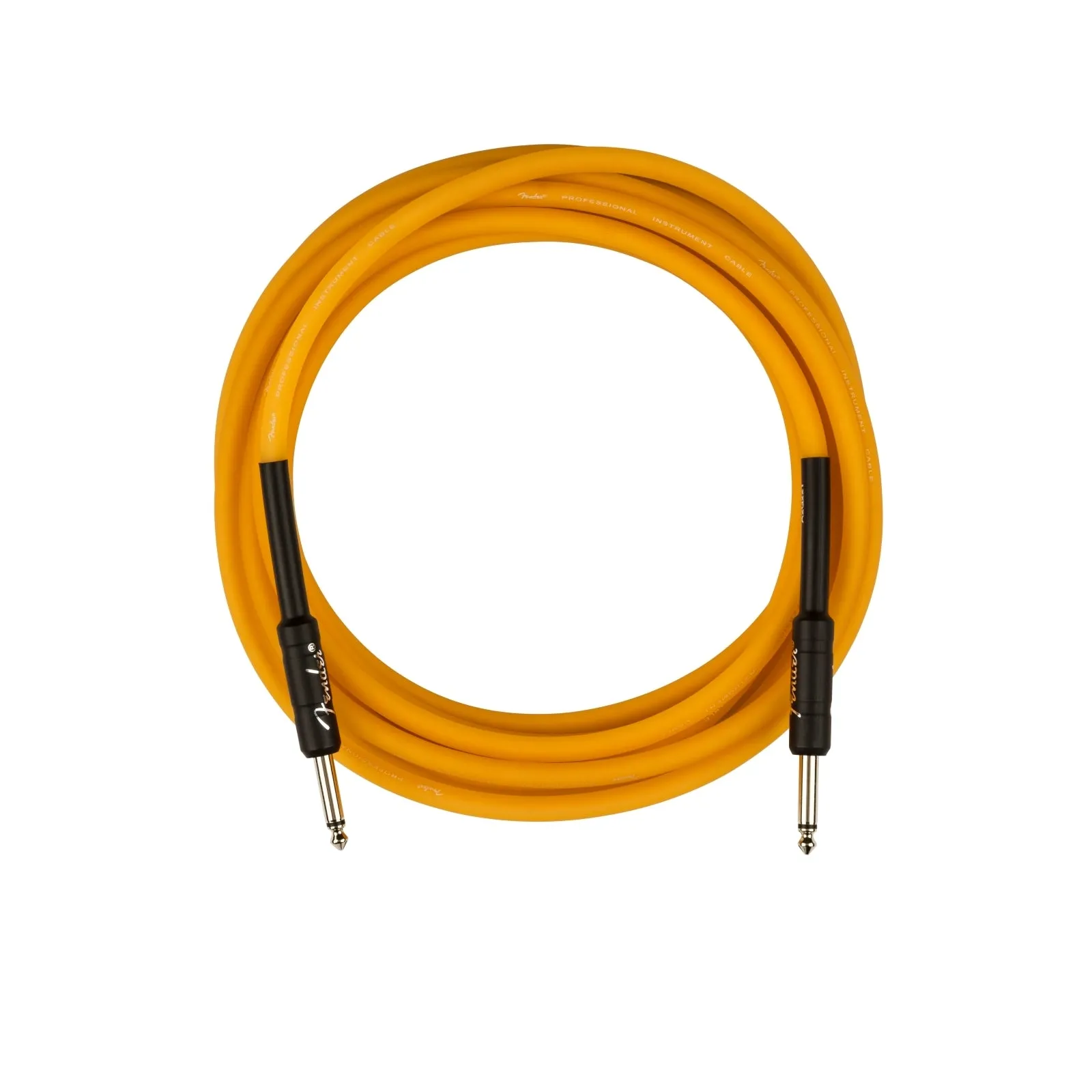 Fender Professional Series 18.6' Instrument Cable Glow In The Dark - Dark Orange