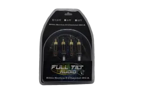 Full Tilt Audio Elite 12 Foot 2-Channel RCA Cable