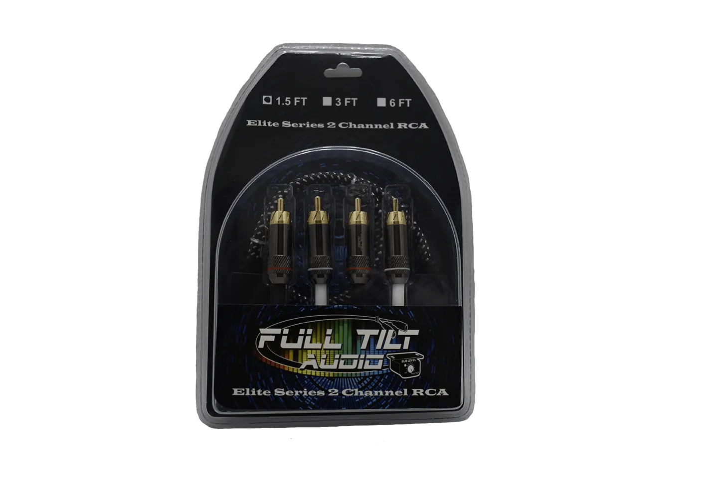 Full Tilt Audio Elite 12 Foot 2-Channel RCA Cable