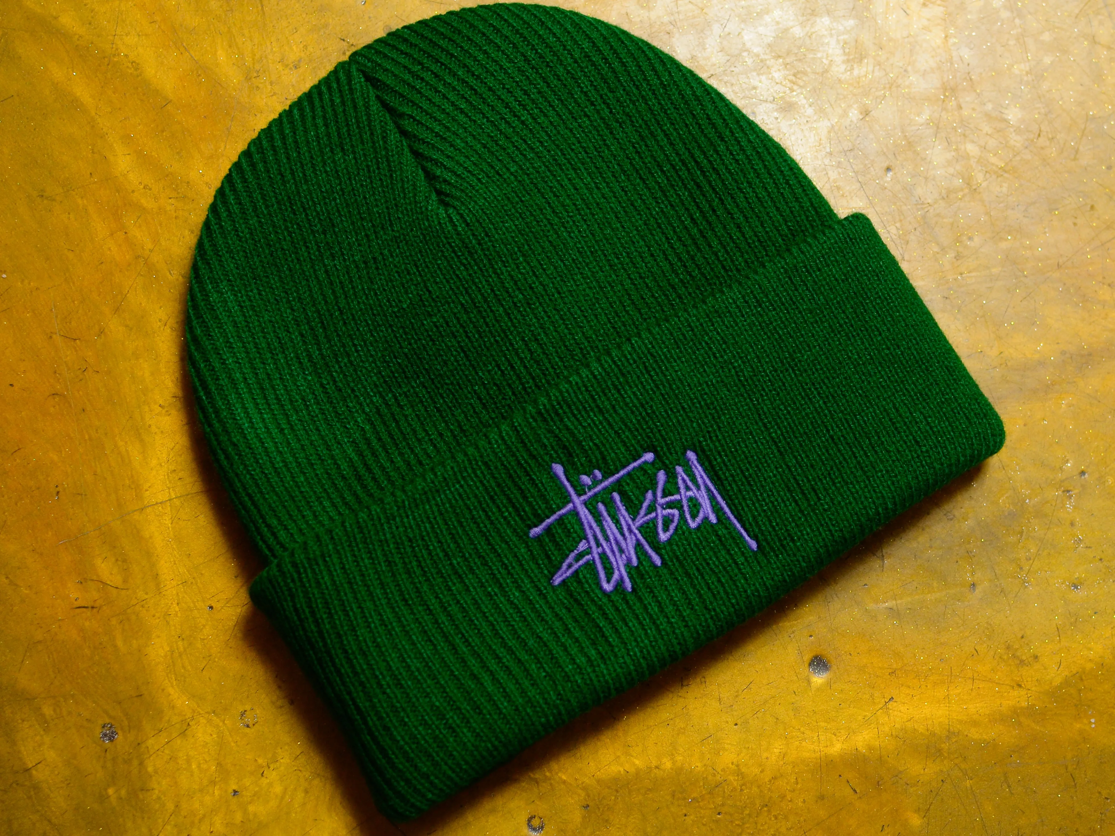 Graffiti Tall Beanie - Fern