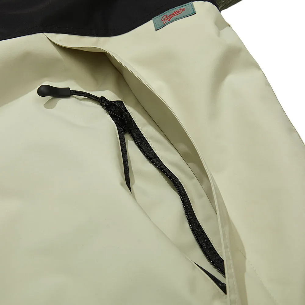 HF CORDUROY HOODED ANORAK JACKET CLASSIC BEIGE