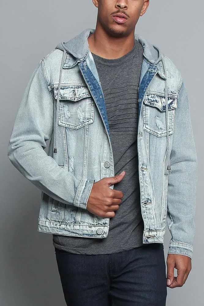 Hooded Denim Jacket