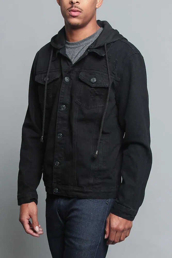 Hooded Denim Jacket