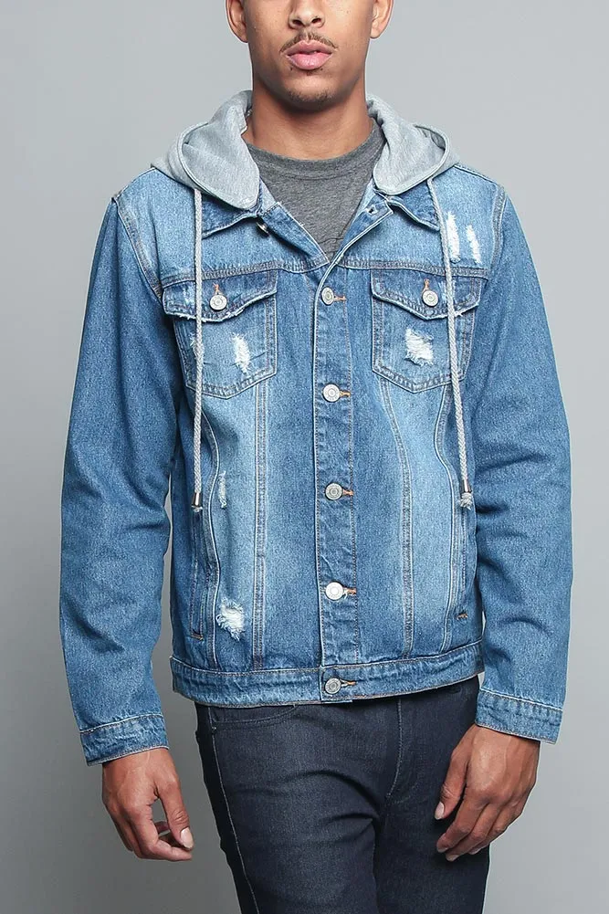 Hooded Denim Jacket