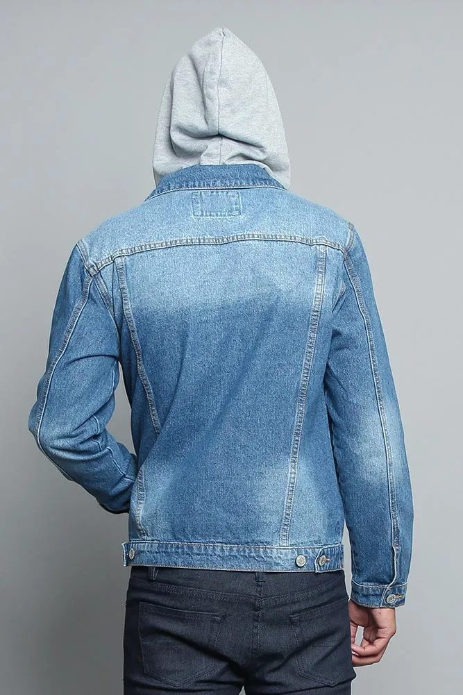 Hooded Denim Jacket