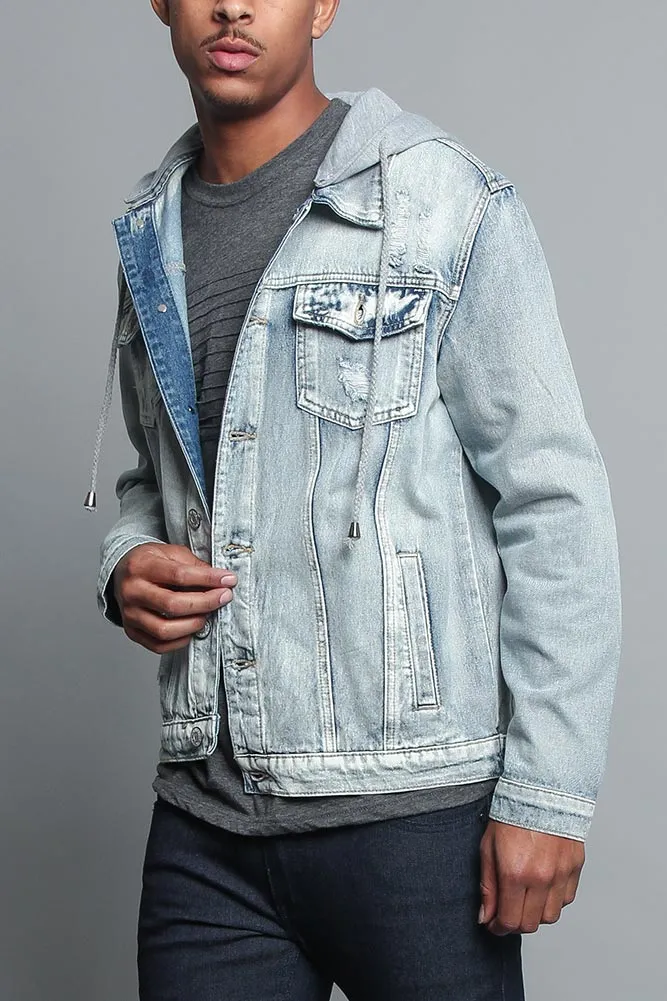 Hooded Denim Jacket