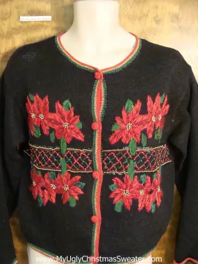 Horrible Black and Red Ugly Christmas Sweater