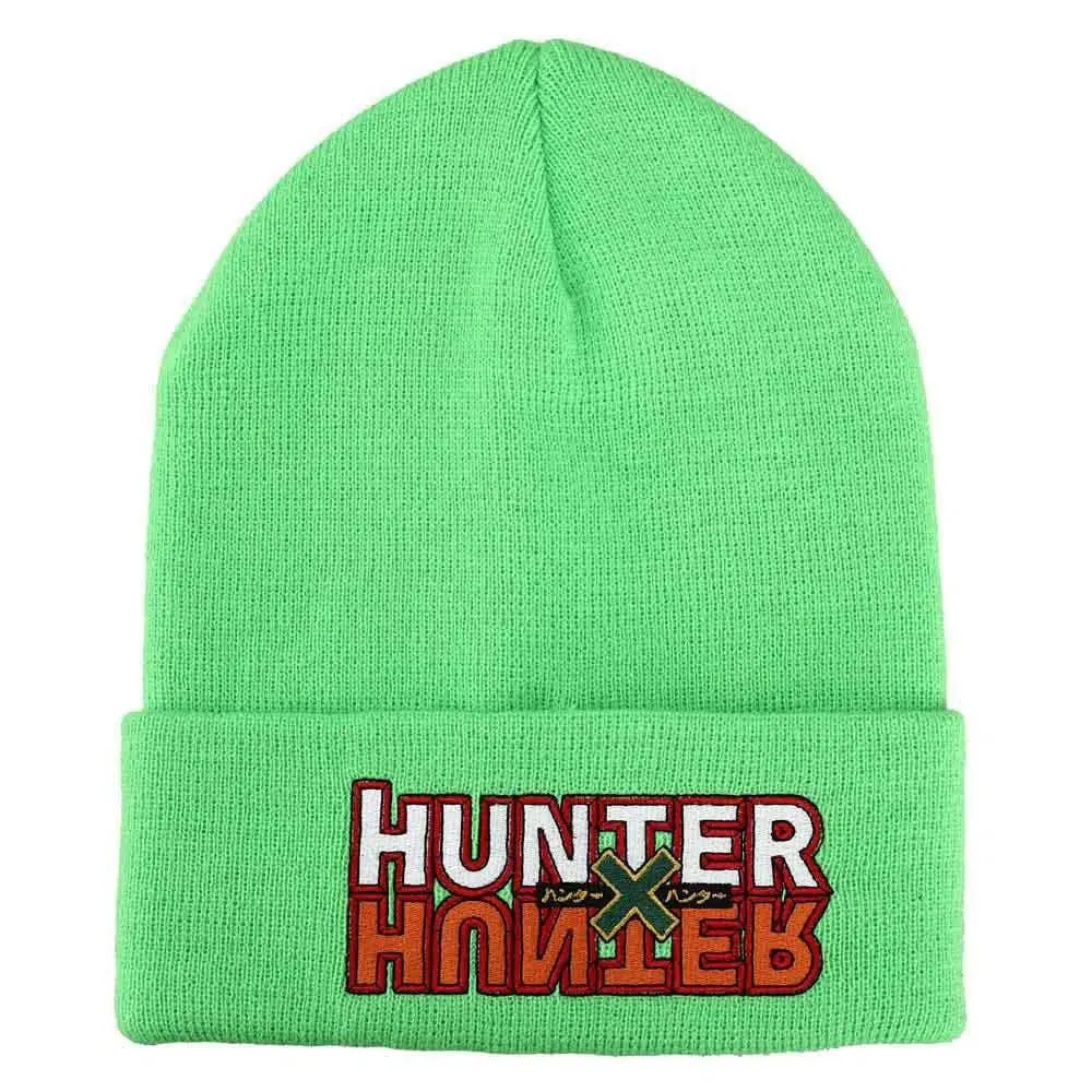 Hunter x Hunter - Logo Tall Cuff Beanie Hat (Green) - Bioworld