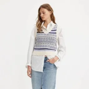 Levi's Brynn Sweater Vest in Syneve Fairisle Sunny Cream