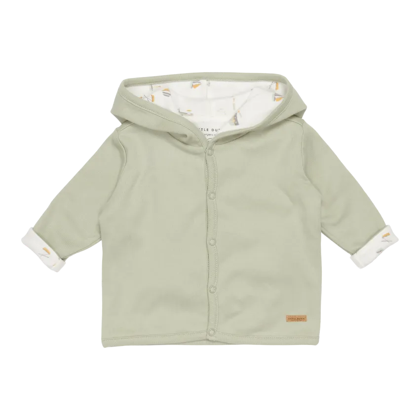 Little Dutch Baby Jacket Reversible | Sailors Bay White /Olive