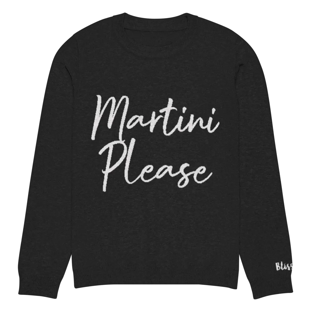 Martini Please Personalized Knit Sweater