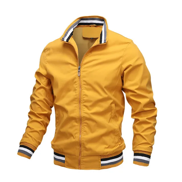 Men's Bomber Jacket Autumn Men's Casual Slim Fit Windproof Jacket