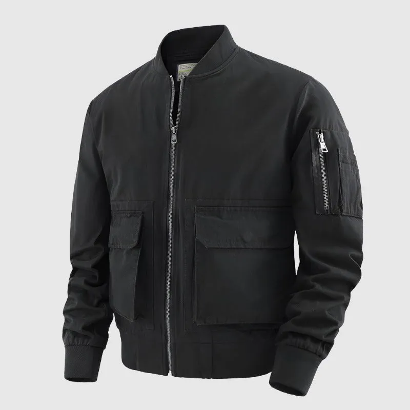 Men's Casual Outwear Zip-up Jacket