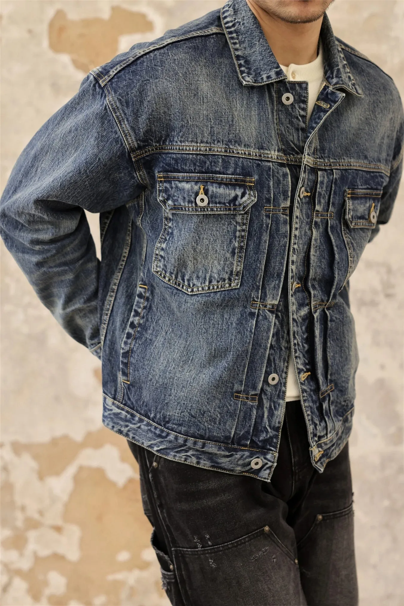 Men's Distressed Type 2 507XX Denim Jacket