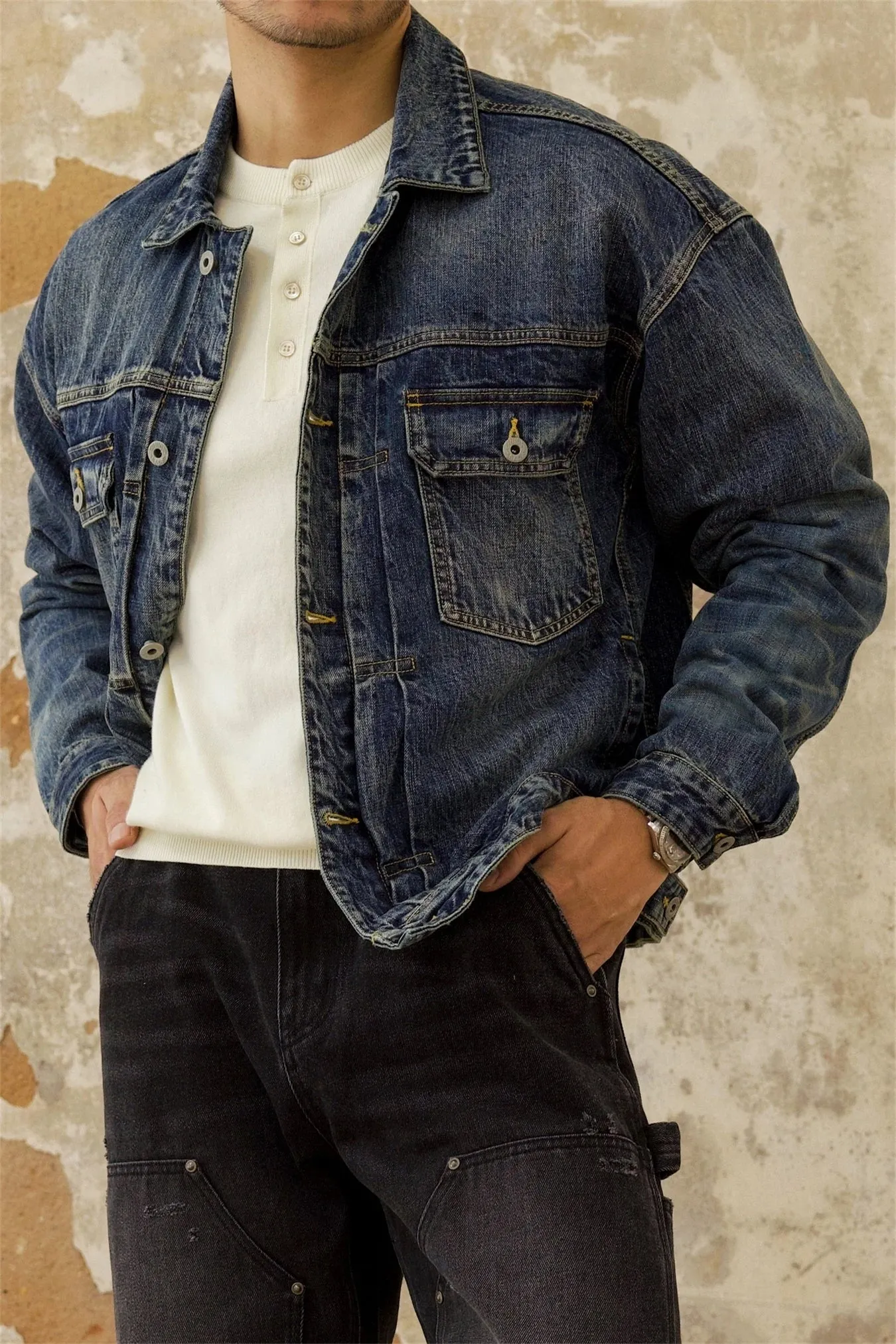 Men's Distressed Type 2 507XX Denim Jacket