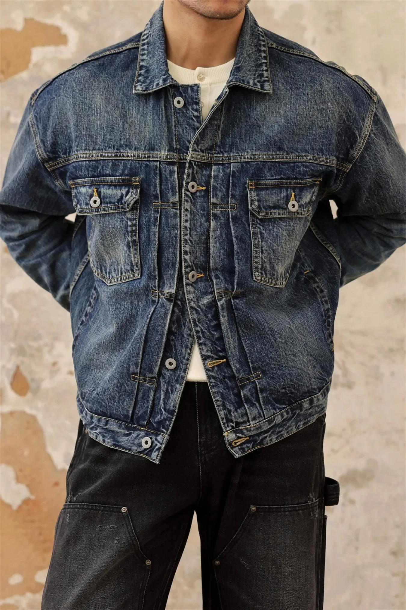 Men's Distressed Type 2 507XX Denim Jacket