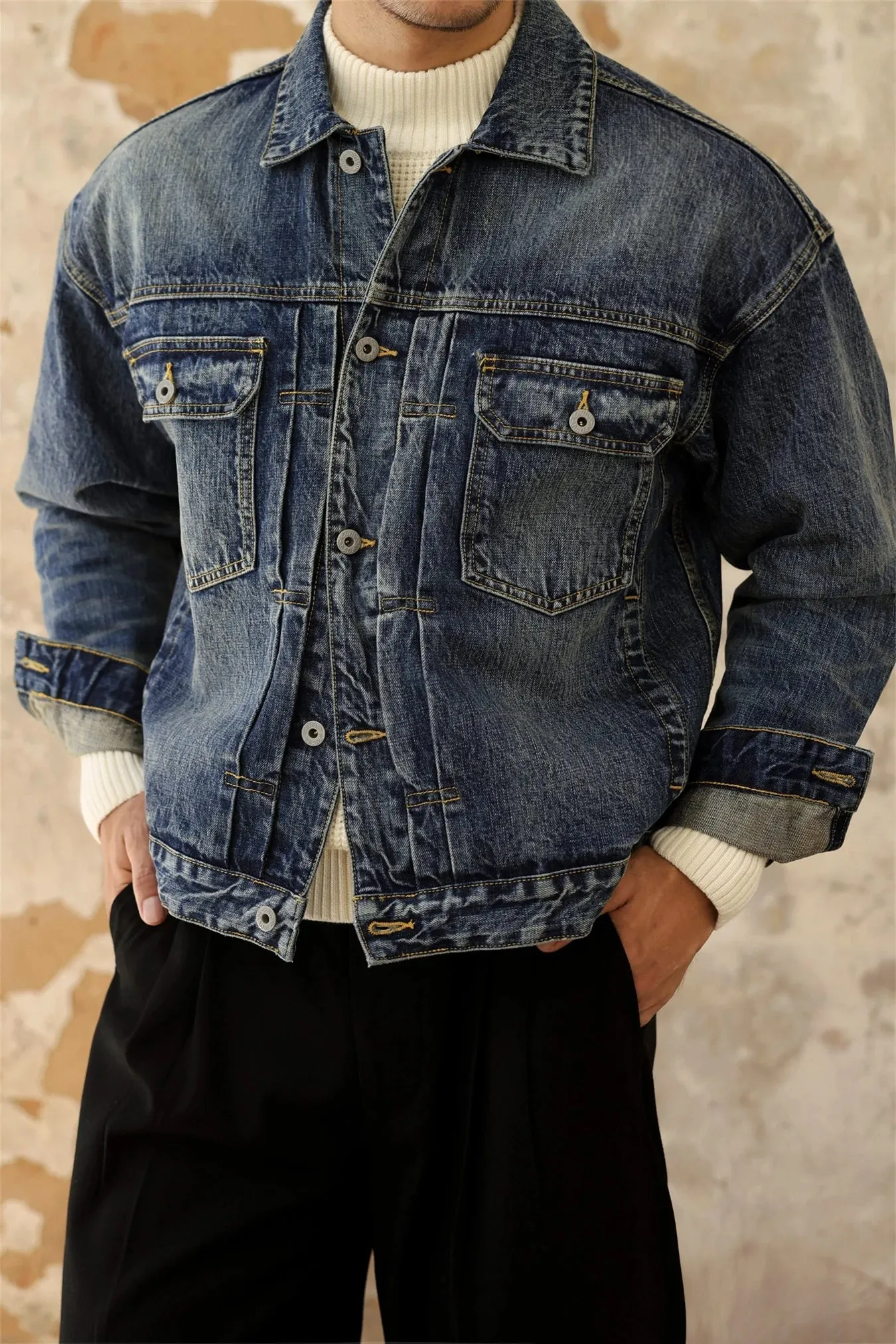 Men's Distressed Type 2 507XX Denim Jacket