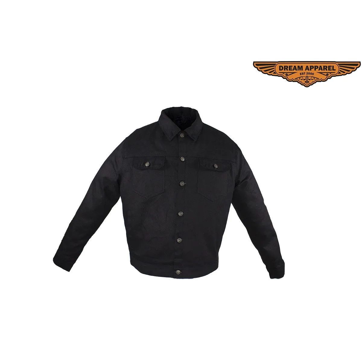 Men's Ultra-Lightweight Black Denim Jacket