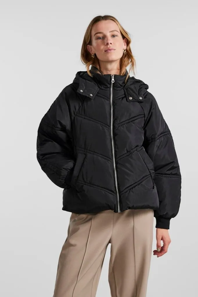 Neli City Puffed Jacket - Black