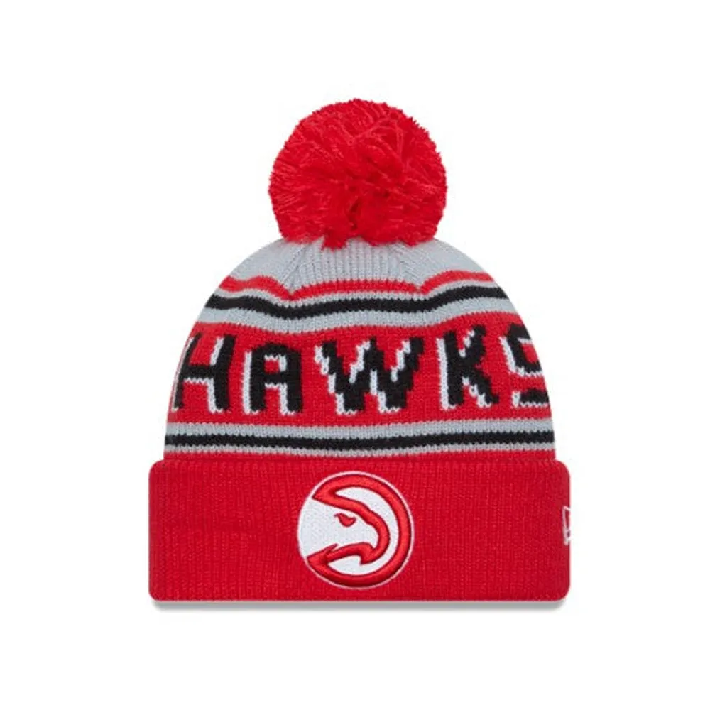 New Era Hawks Woodmark Pom Beanie