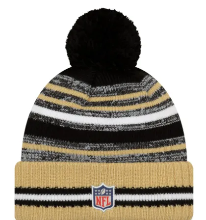 New Orleans Saints - Cuffed Knit Beanie with Pom, New Era